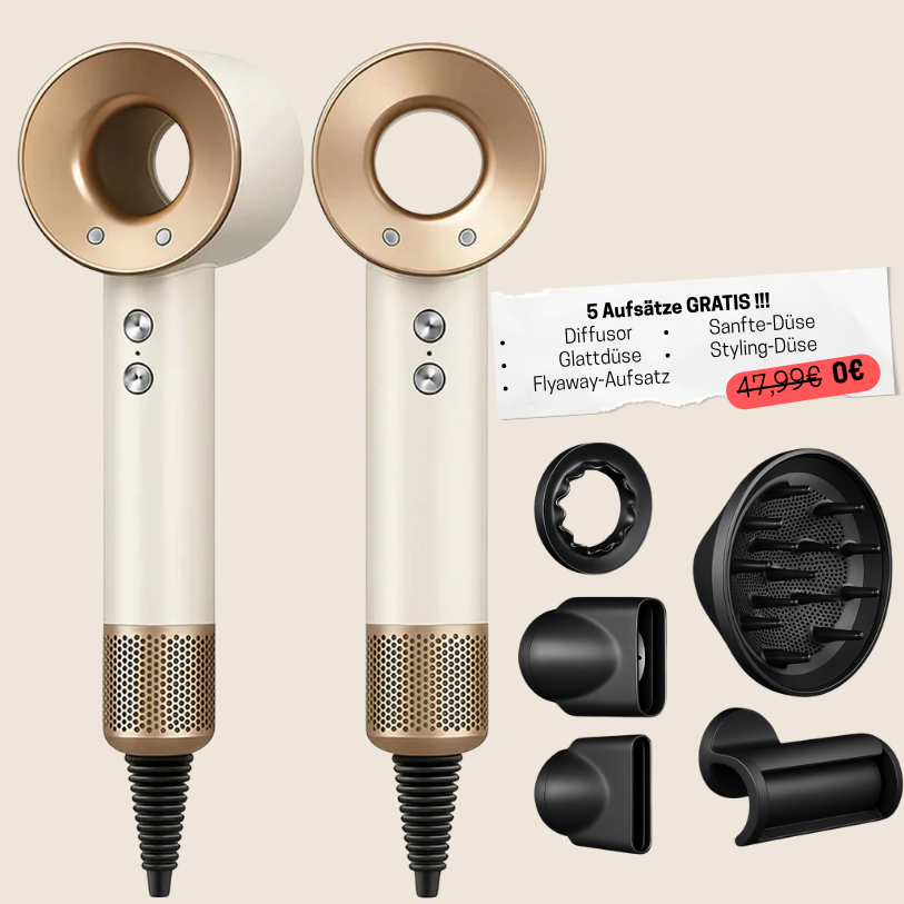 ECHOORIA™ 5-in-1 “AuraDry” hair dryer