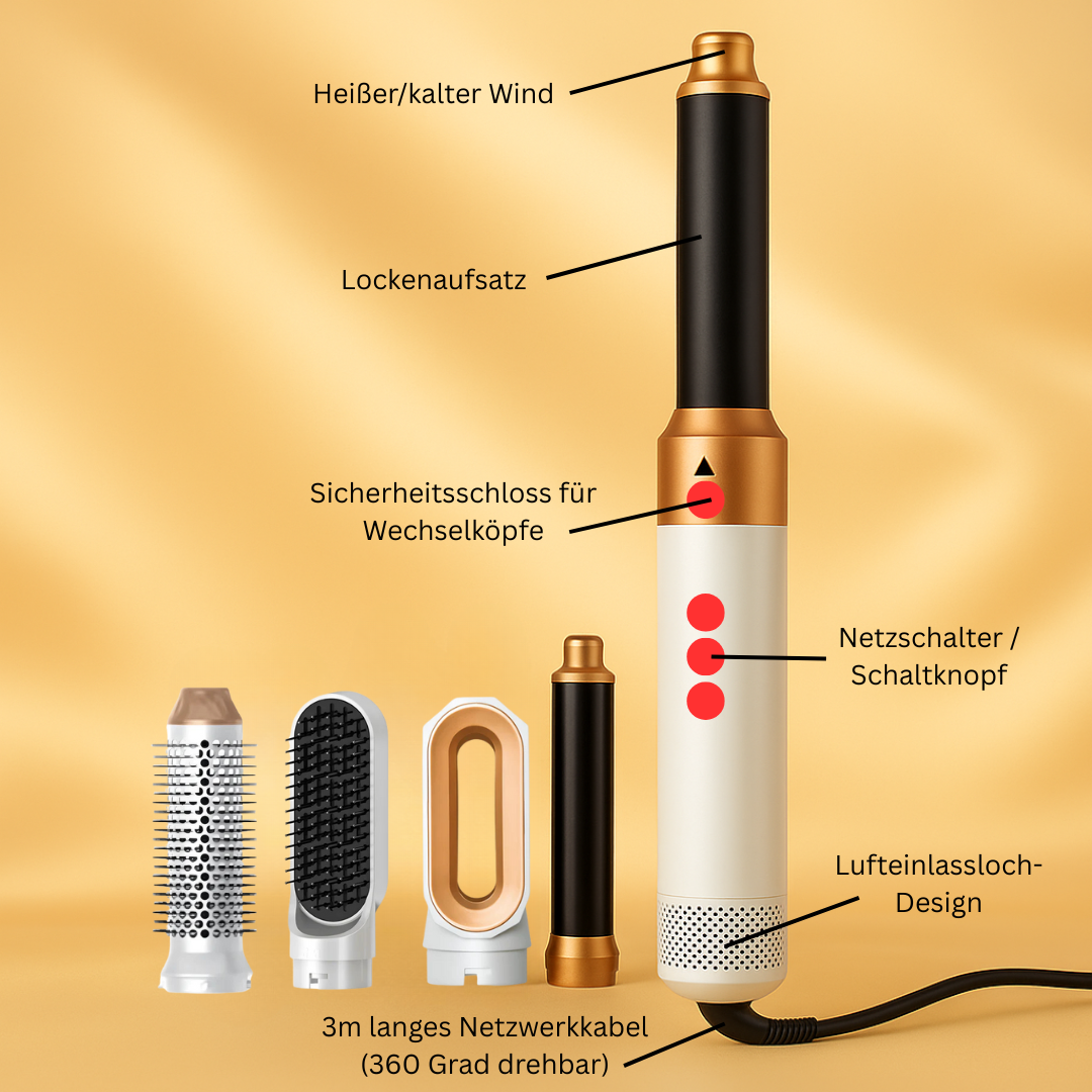 ECHOORIA AirLux™ – 5-in-1 hair styler