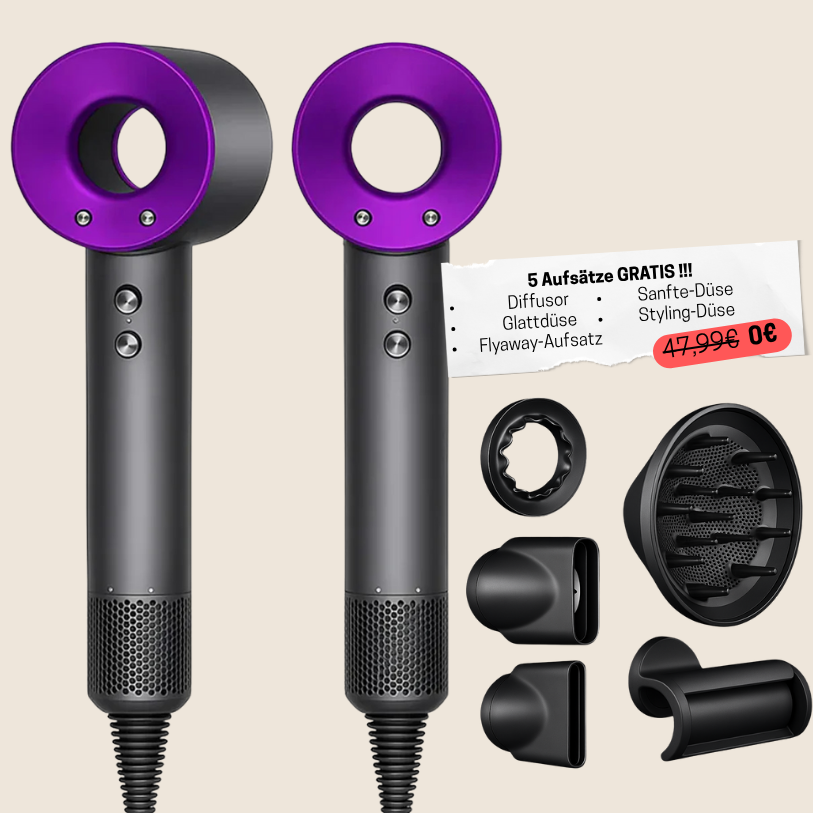 ECHOORIA™ 5-in-1 “AuraDry” hair dryer