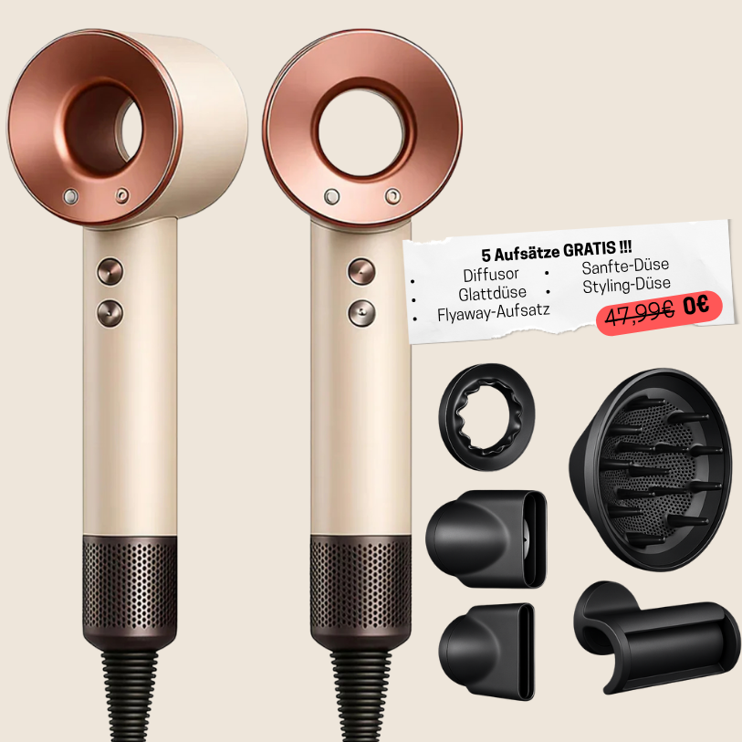 ECHOORIA™ 5-in-1 “AuraDry” hair dryer