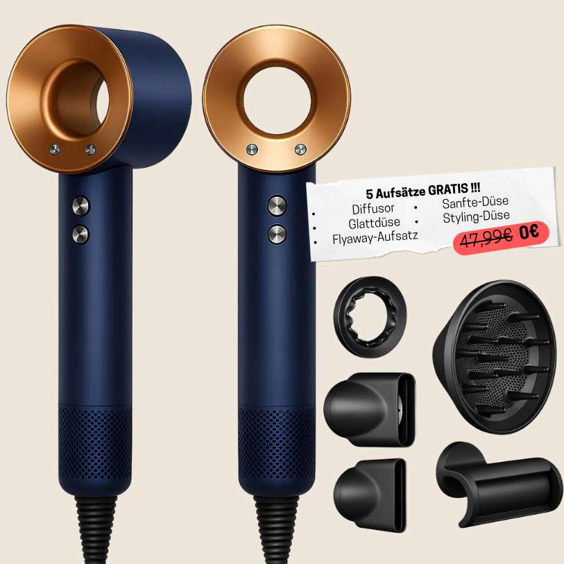 ECHOORIA™ 5-in-1 “AuraDry” hair dryer