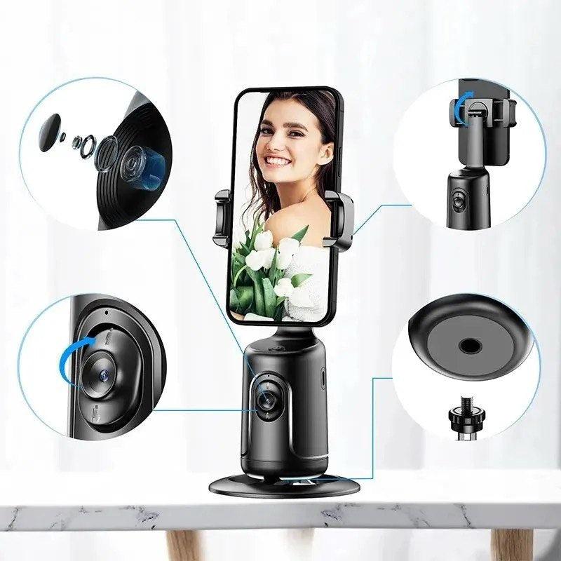 "EchoSmart" 360° tracking camera stick