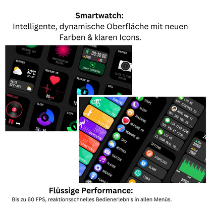Multifunction Smartwatch |  "Titanium"