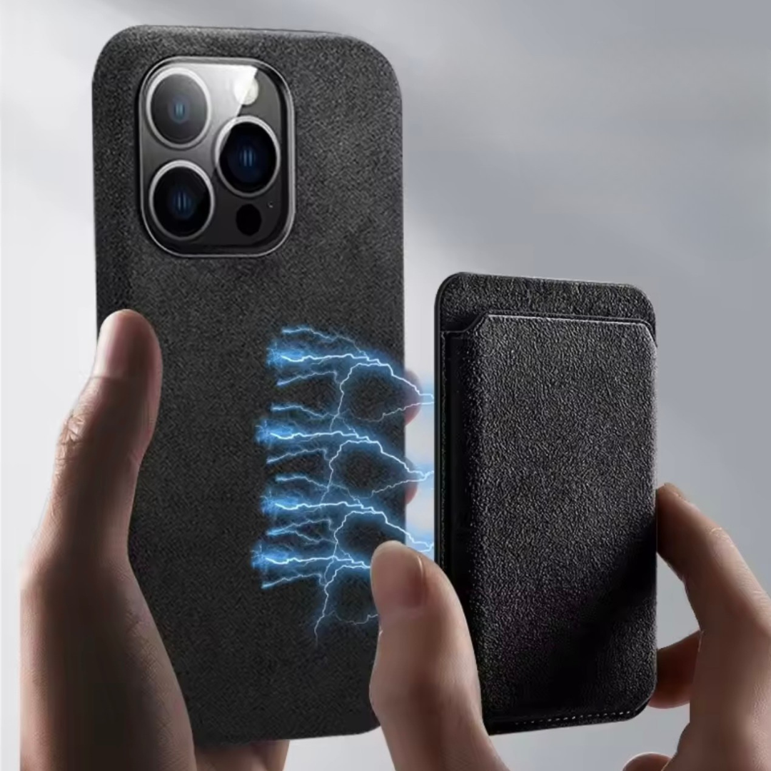 Magnetic Wallet | "Alcantara"