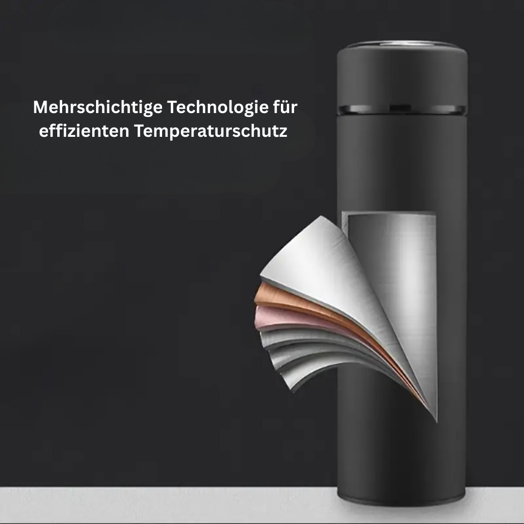 Smart thermal bottle with temperature display