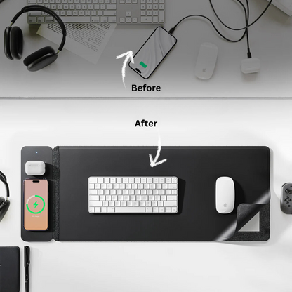 "EchoCharge" desk pad