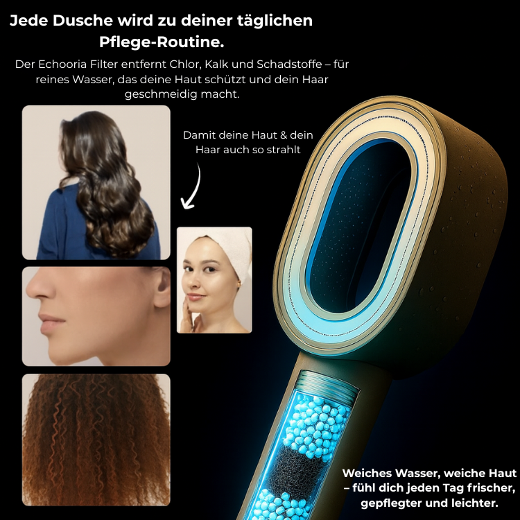 ECHOORIA™ 3-in-1 filter shower system