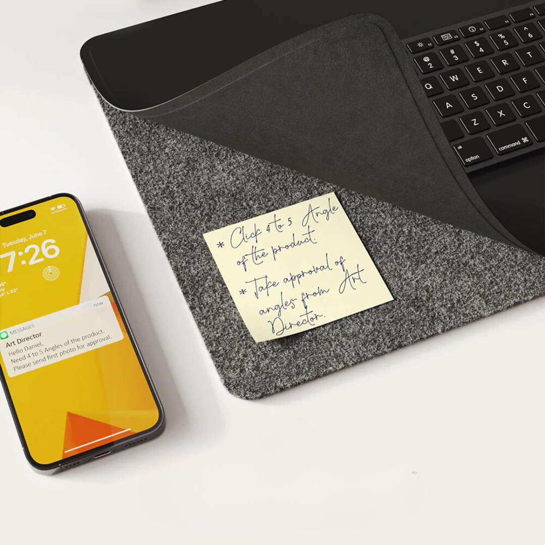 "EchoCharge" desk pad