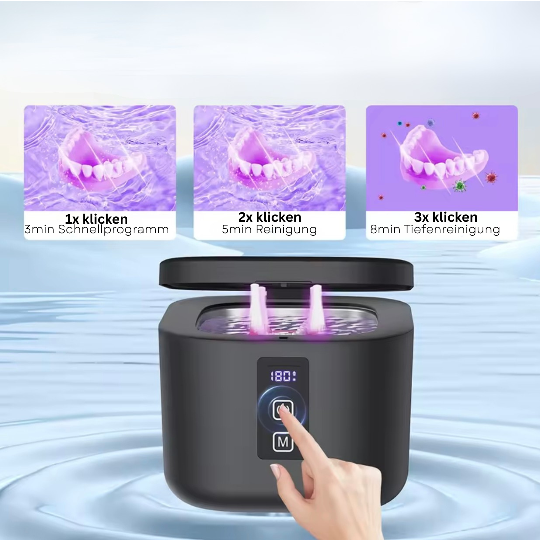 3-in-1 ultrasonic cleaner (dental splints | retainers | jewelry)