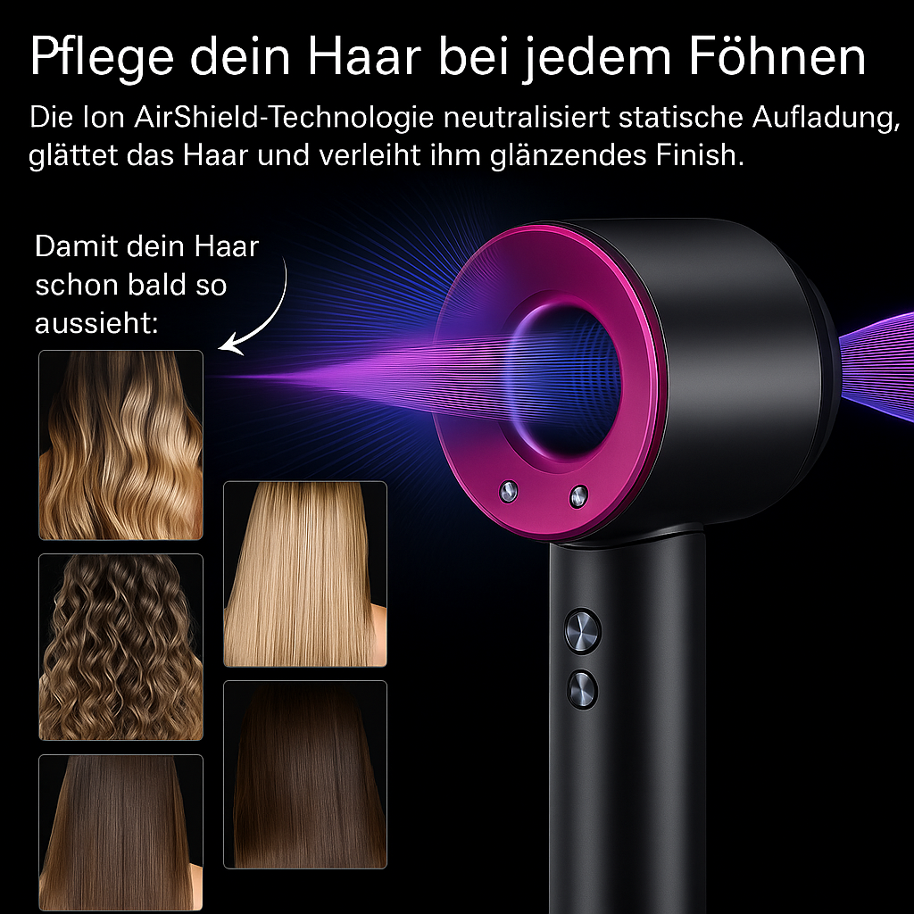 ECHOORIA™ 5-in-1 “AuraDry” hair dryer