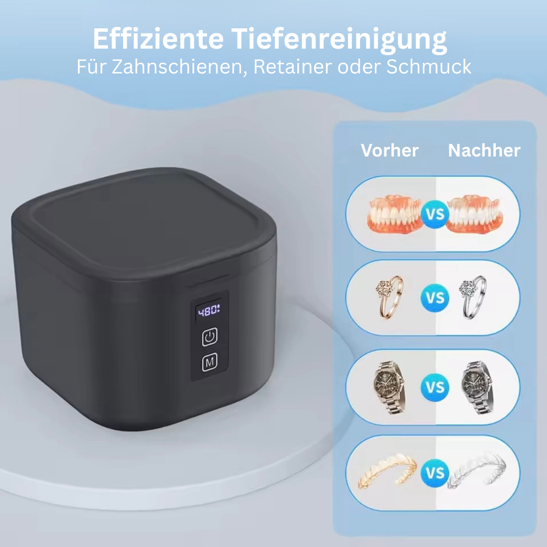 3-in-1 ultrasonic cleaner (dental splints | retainers | jewelry)