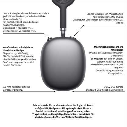 ECHOORIA TrueSound Pro - Bluetooth headphones
