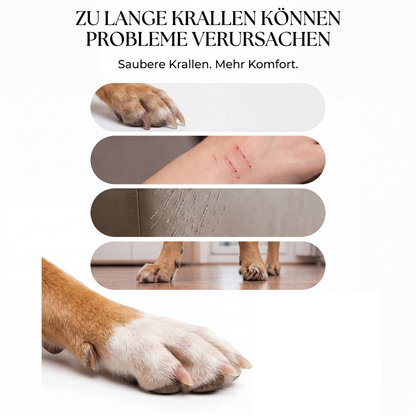Electric claw trimmer with LED light for dogs and cats