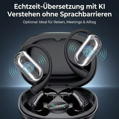 Real-time translator headphones with AI voice assistance