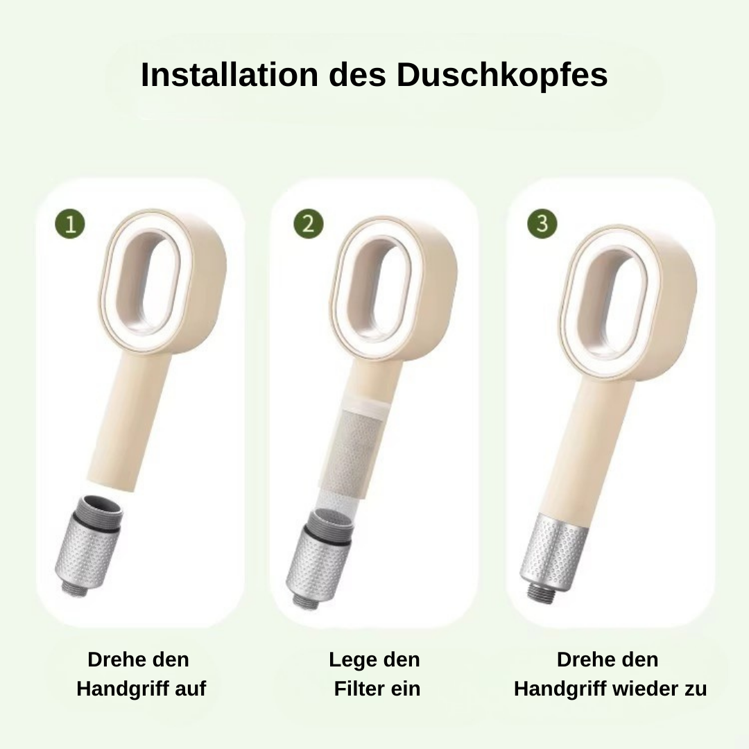 ECHOORIA™ 3-in-1 filter shower system