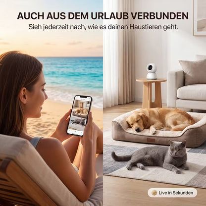 Echooria™ PetWatch Pro - Smart Wi-Fi Dog Camera with Night Vision & App Control