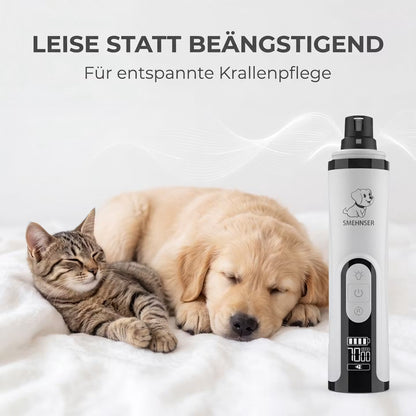 Electric claw trimmer with LED light for dogs and cats