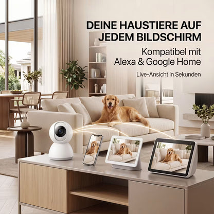 Echooria™ PetWatch Pro - Smart Wi-Fi Dog Camera with Night Vision & App Control