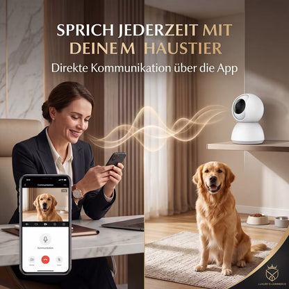 Echooria™ PetWatch Pro - Smart Wi-Fi Dog Camera with Night Vision & App Control