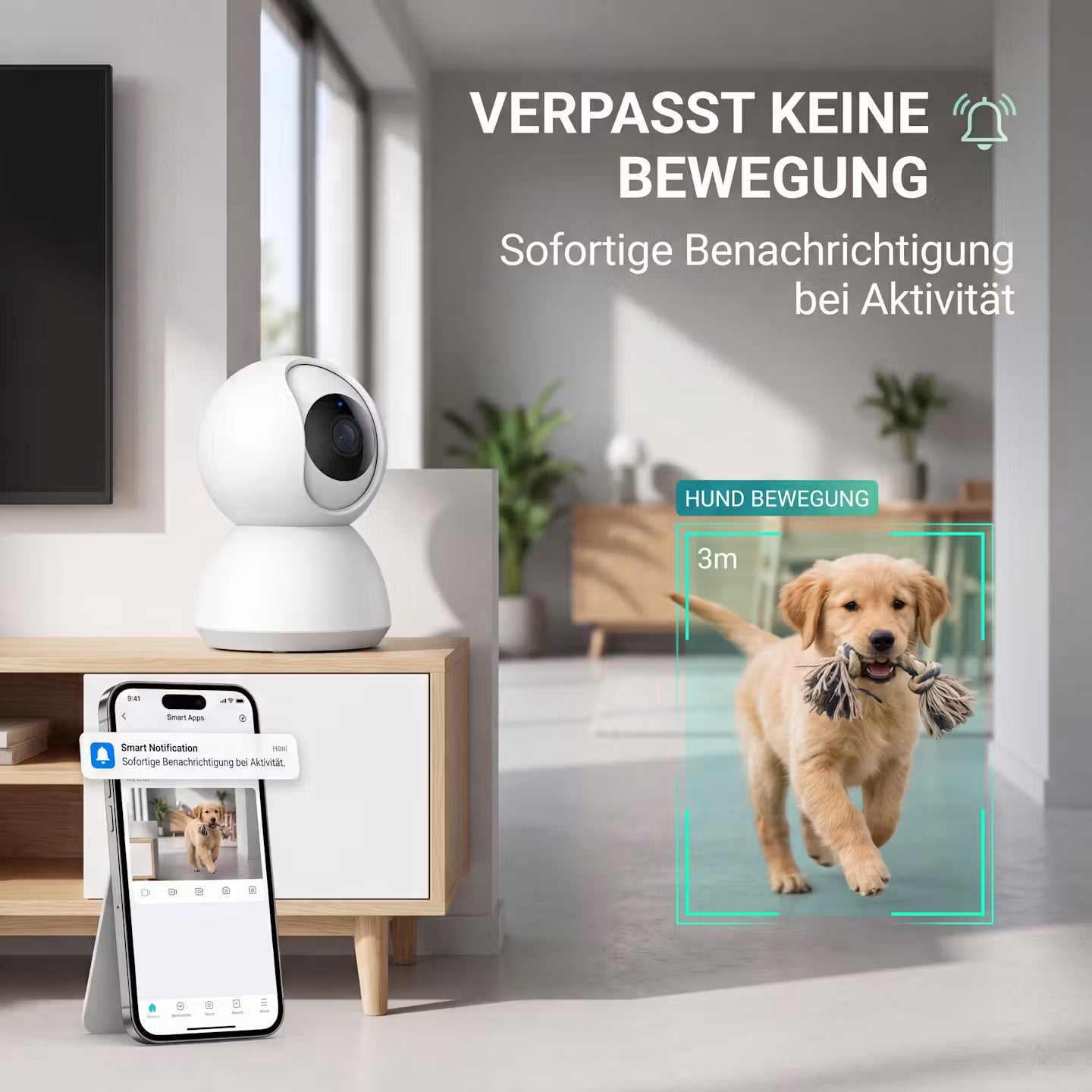 Echooria™ PetWatch Pro - Smart Wi-Fi Dog Camera with Night Vision & App Control