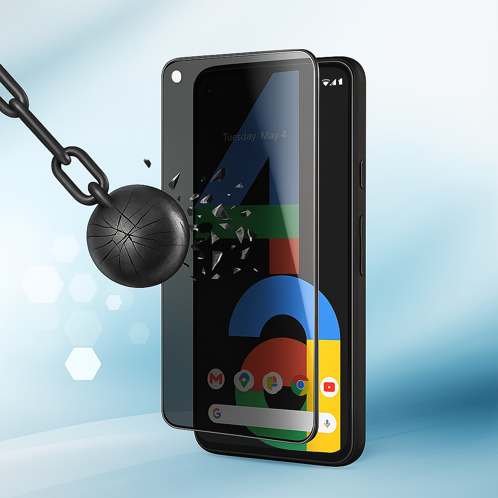 Google tempered glass screen protector with privacy screen (4 pcs.)