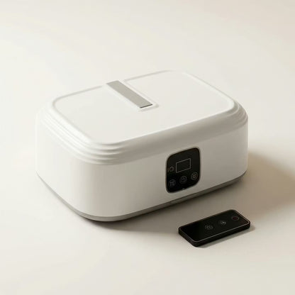 Portable tumble dryer with UV sterilization