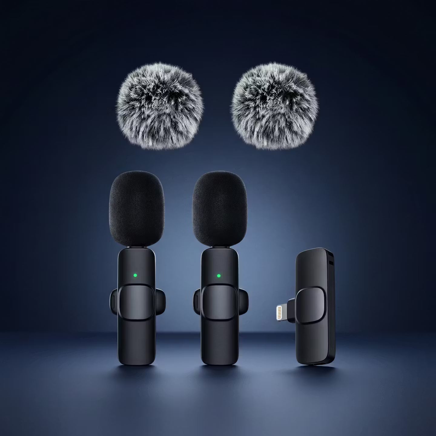 Wireless mini clip-on microphone for IOS & Android