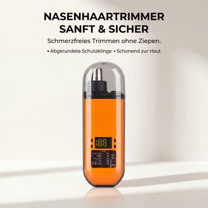 Nose hair trimmer with digital display