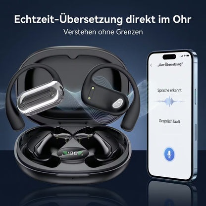 Real-time translator headphones with AI voice assistance