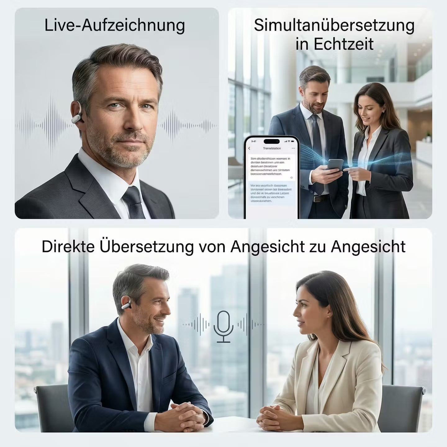 Real-time translator headphones with AI voice assistance