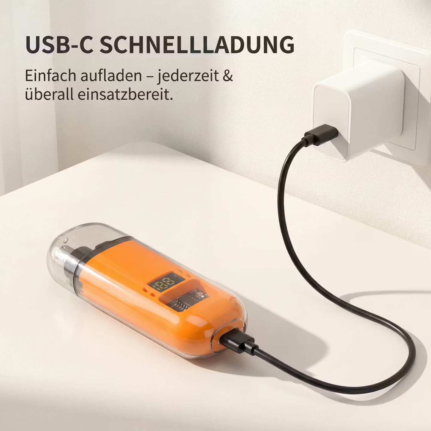 Nose hair trimmer with digital display