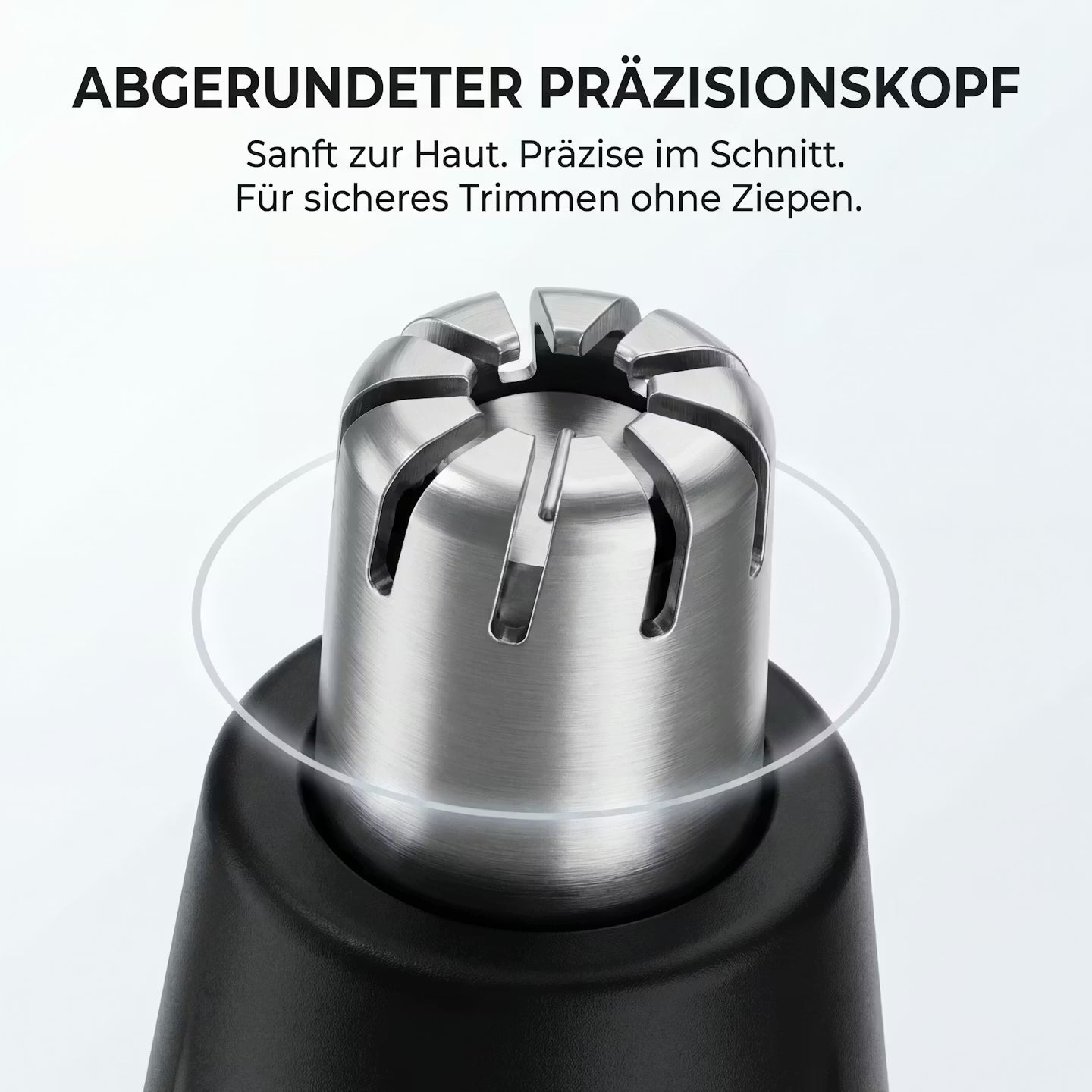 Nose hair trimmer with digital display