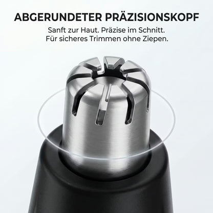 Nose hair trimmer with digital display
