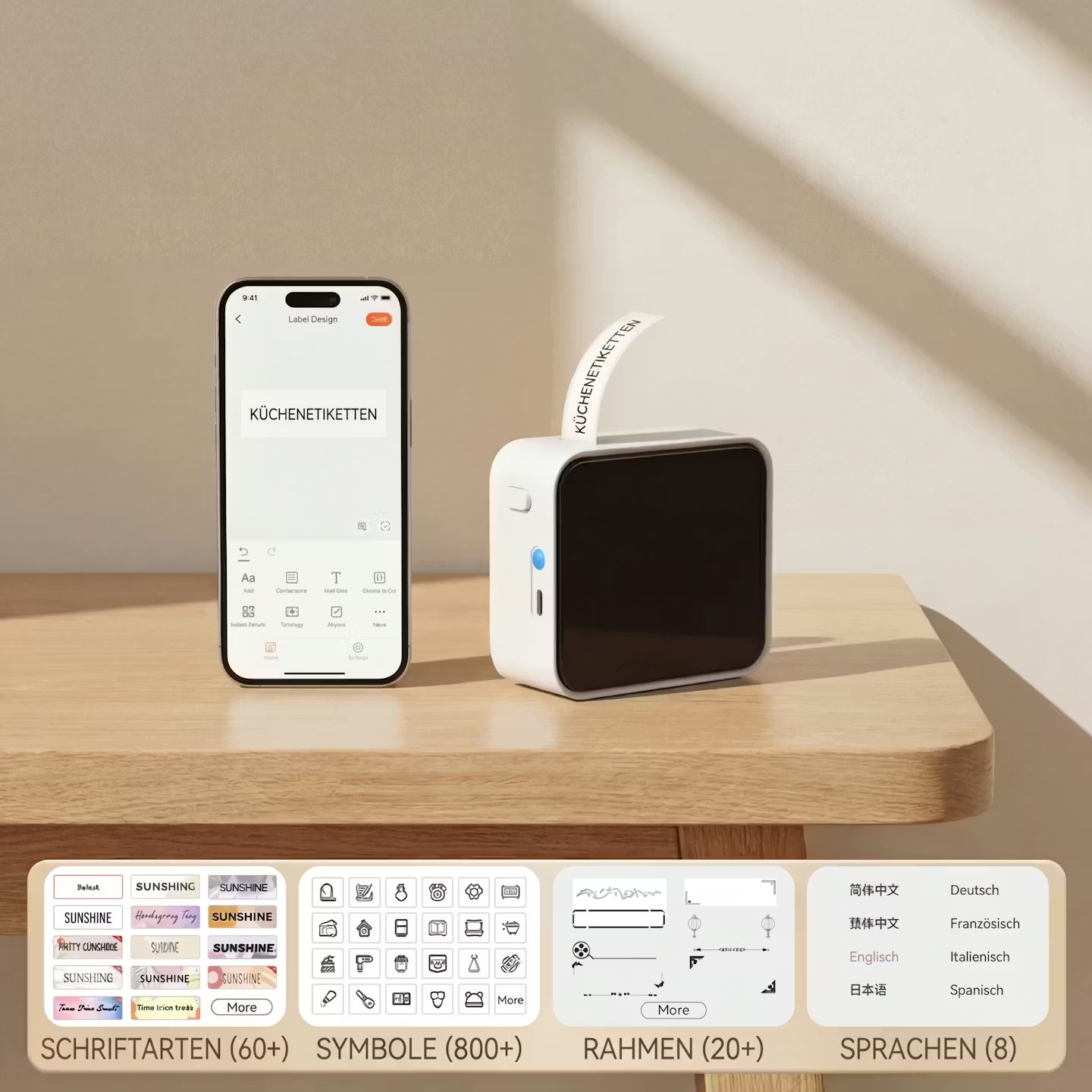 Portable Bluetooth label printer