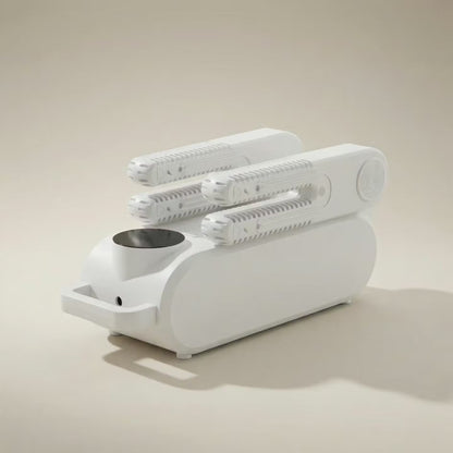 Foldable shoe  & boot dryer with UV sterilization & timer