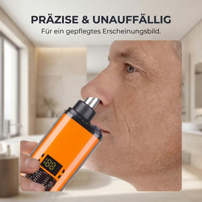 Nose hair trimmer with digital display