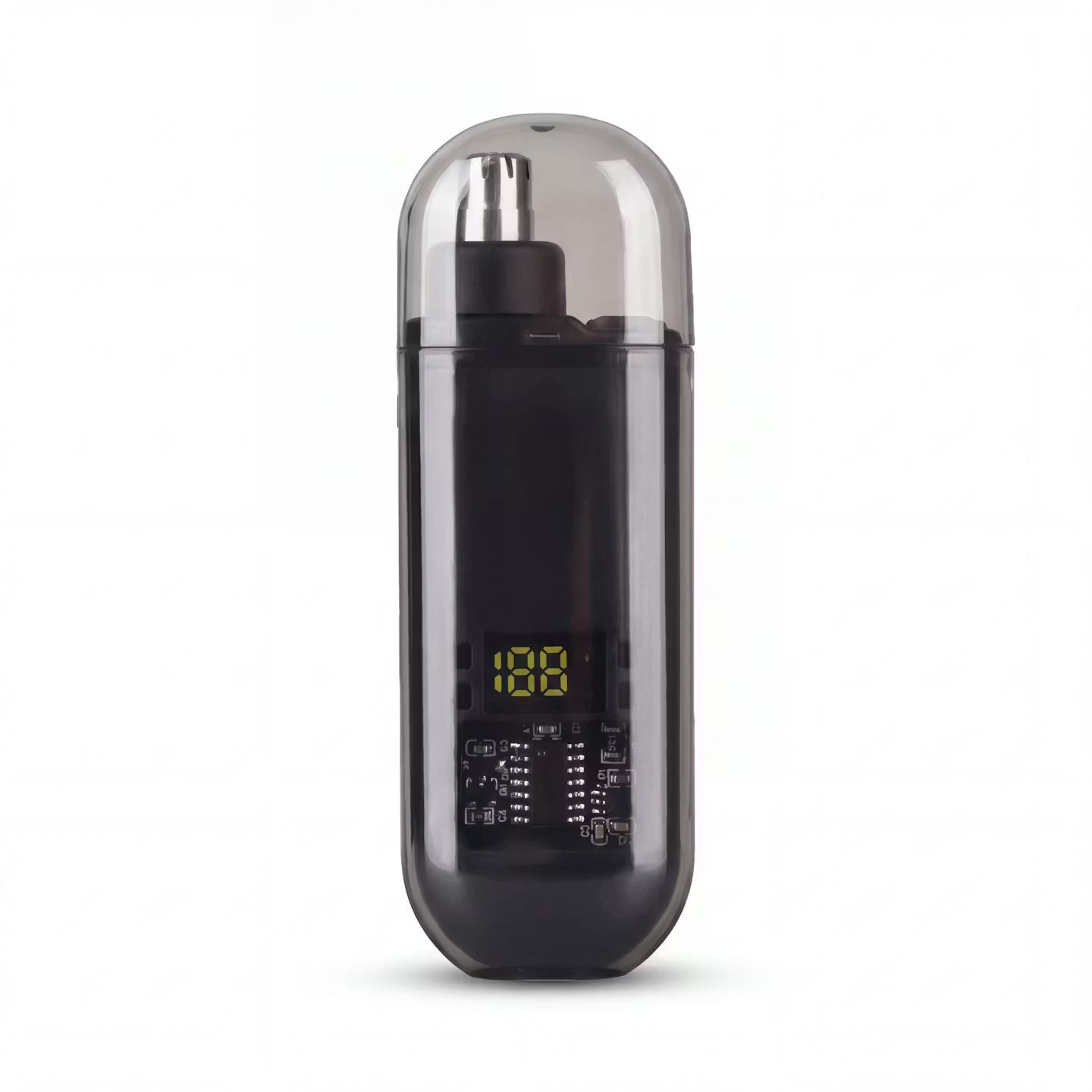 Nose hair trimmer with digital display