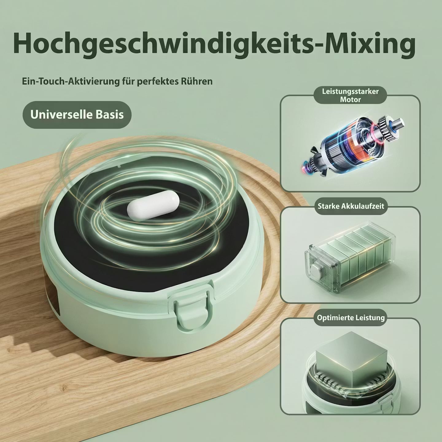 Automatic mixing cup