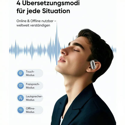 Real-time translator headphones with AI voice assistance