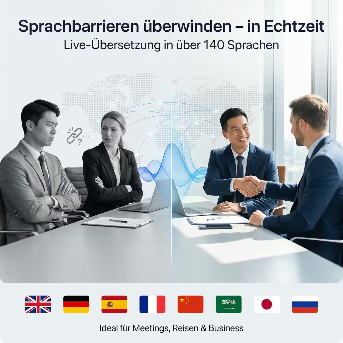 Real-time translator headphones with AI voice assistance