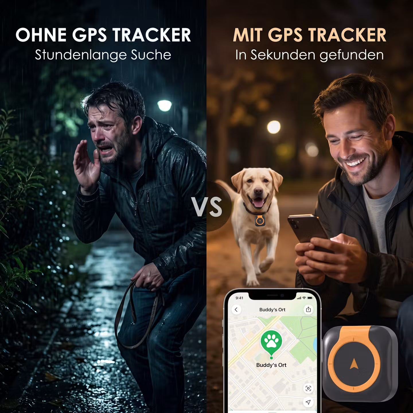 GPS tracker collar for dogs & cats