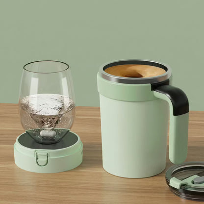 Automatic mixing cup