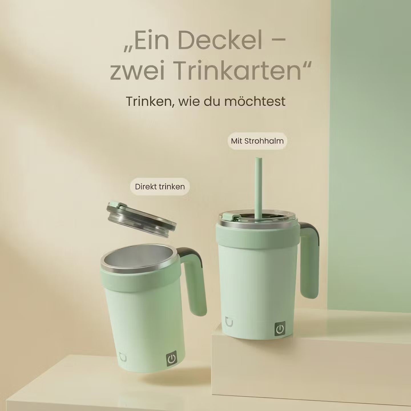 Automatic mixing cup
