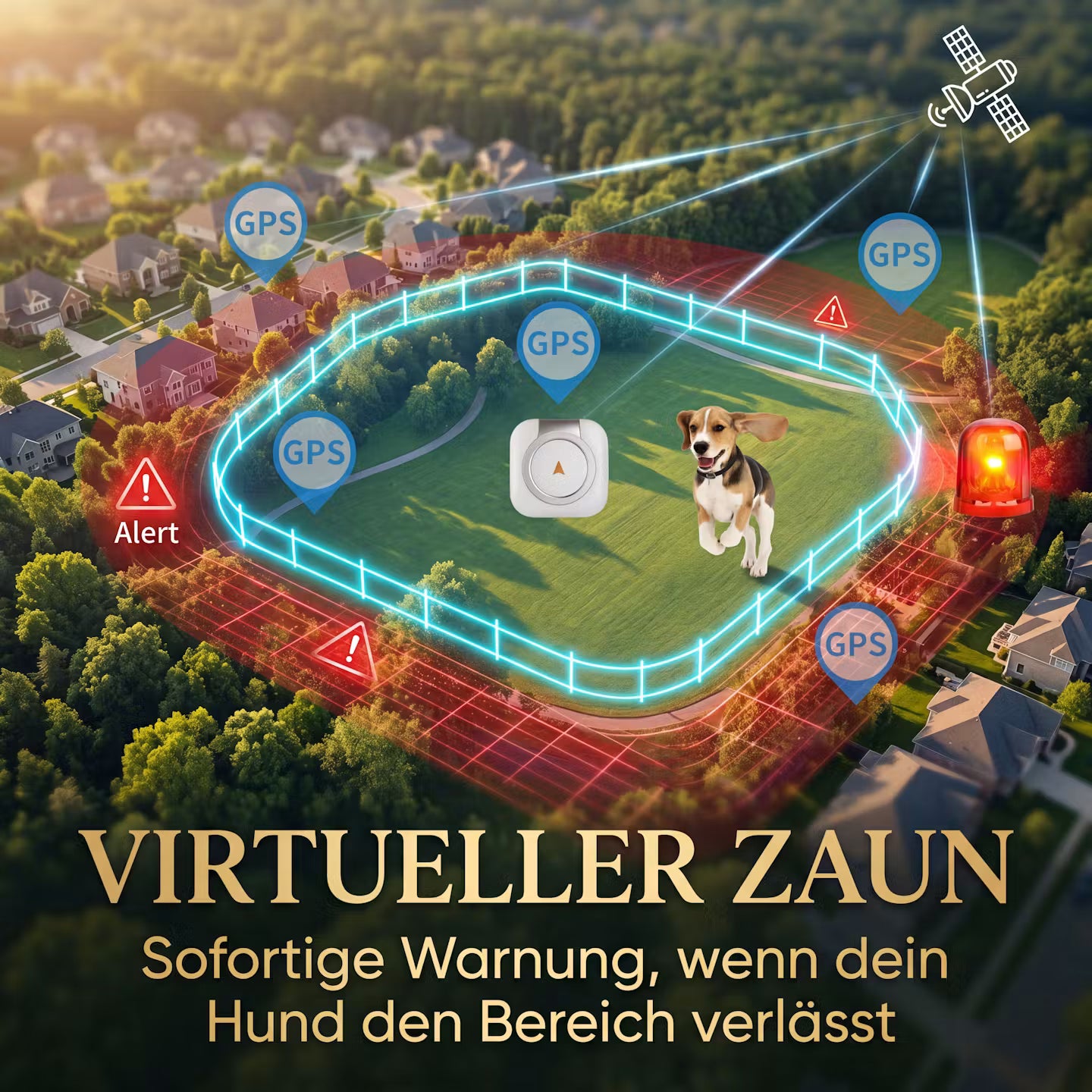 GPS tracker collar for dogs & cats
