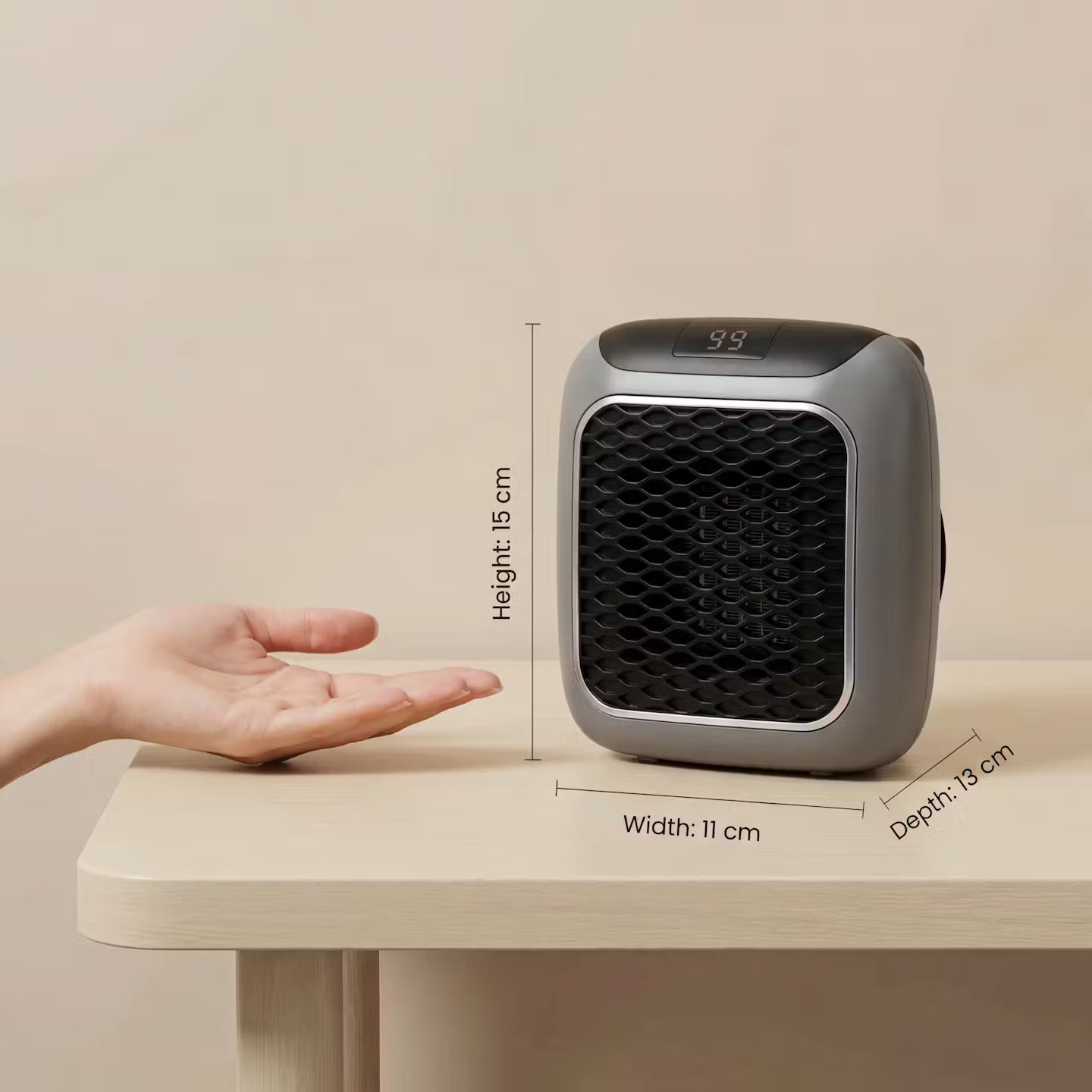 MiniHeat Pro wall fan heater