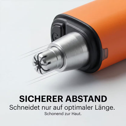 Nose hair trimmer with digital display