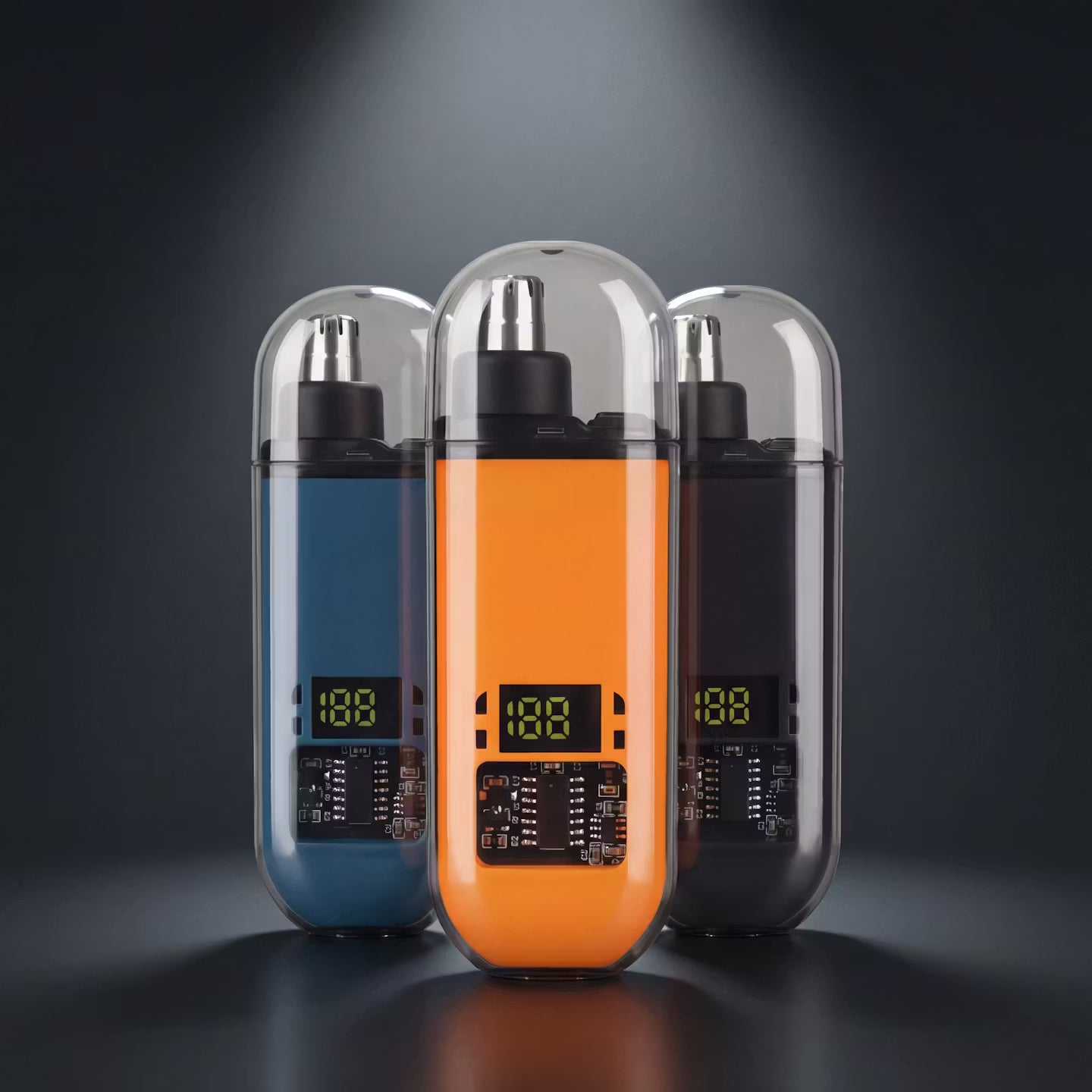Nose hair trimmer with digital display