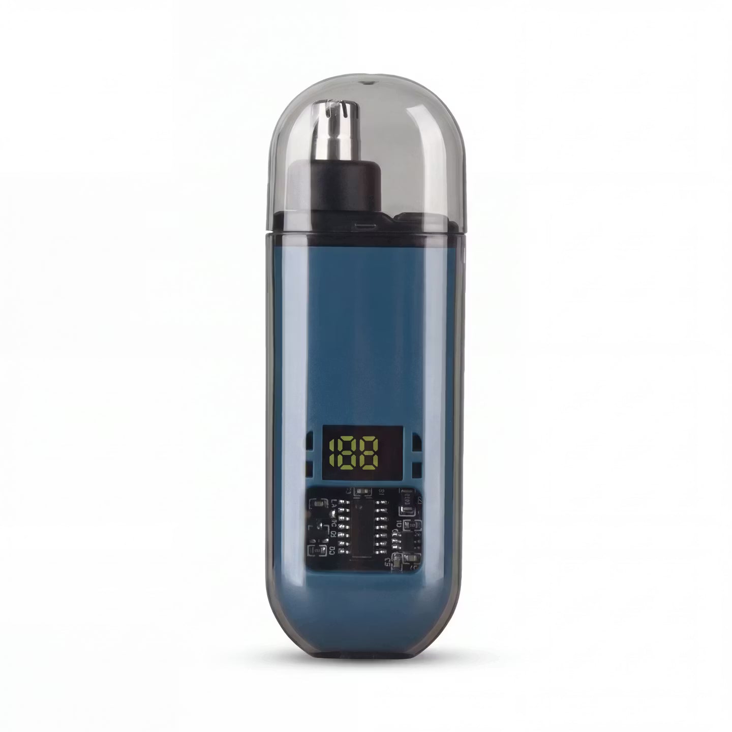 Nose hair trimmer with digital display